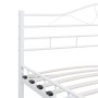 White metal bed frame 140x200 cm by vidaXL, Beds and slatted bases - Ref: Foro24-285303, Price: 136,13 €, Discount: %