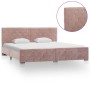 Pink velvet bed frame 180x200 cm by vidaXL, Beds and slatted bases - Ref: Foro24-286828, Price: 348,02 €, Discount: %