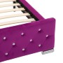 Purple velvet bed frame 90x200 cm by vidaXL, Beds and slatted bases - Ref: Foro24-286817, Price: 256,99 €, Discount: %