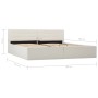 Hydraulic canapé bed white synthetic leather 180x200 cm by vidaXL, Beds and slatted bases - Ref: Foro24-285521, Price: 373,13...