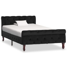 Black velvet bed frame 100x200 cm by vidaXL, Beds and slatted bases - Ref: Foro24-288551, Price: 254,92 €, Discount: %