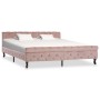 Pink velvet bed frame 180x200 cm by vidaXL, Beds and slatted bases - Ref: Foro24-288569, Price: 368,43 €, Discount: %