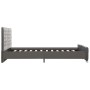 Gray velvet bed frame 160x200 cm by vidaXL, Beds and slatted bases - Ref: Foro24-286833, Price: 353,88 €, Discount: %