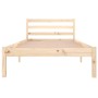 Estructura de cama de madera maciza de pino 90x200 cm de vidaXL, Camas y somieres - Ref: Foro24-810415, Precio: 74,33 €, Desc...