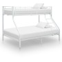 White metal bunk bed frame 140x200 cm/90x200 cm by vidaXL, Beds and slatted bases - Ref: Foro24-287903, Price: 269,38 €, Disc...