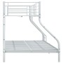 Estructura de litera de metal blanco 140x200 cm/90x200 cm de vidaXL, Camas y somieres - Ref: Foro24-287903, Precio: 269,38 €,...