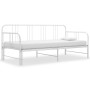 Estructura de sofá cama extraíble de metal blanco 90x200 cm de vidaXL, Camas y somieres - Ref: Foro24-324753, Precio: 154,73 ...