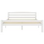 Solid white pine wood bed frame 140x200 cm by vidaXL, Beds and slatted bases - Ref: Foro24-322071, Price: 108,66 €, Discount: %