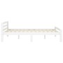 Solid white pine wood bed frame 140x200 cm by vidaXL, Beds and slatted bases - Ref: Foro24-322071, Price: 108,66 €, Discount: %