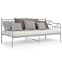 Estructura de sofá cama de metal gris 90x200 cm de vidaXL, Camas y somieres - Ref: Foro24-324763, Precio: 135,18 €, Descuento: %