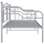 Estructura de sofá cama de metal gris 90x200 cm de vidaXL, Camas y somieres - Ref: Foro24-324763, Precio: 135,18 €, Descuento: %