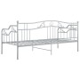 Estructura de sofá cama de metal gris 90x200 cm de vidaXL, Camas y somieres - Ref: Foro24-324763, Precio: 135,18 €, Descuento: %