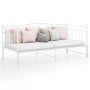 Estructura de sofá cama extraíble de metal blanco 90x200 cm de vidaXL, Camas y somieres - Ref: Foro24-324783, Precio: 205,78 ...