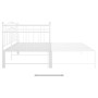 Estructura de sofá cama extraíble de metal blanco 90x200 cm de vidaXL, Camas y somieres - Ref: Foro24-324783, Precio: 205,78 ...