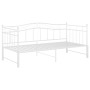 Estructura de sofá cama extraíble de metal blanco 90x200 cm de vidaXL, Camas y somieres - Ref: Foro24-324783, Precio: 205,78 ...