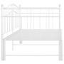 Estructura de sofá cama extraíble de metal blanco 90x200 cm de vidaXL, Camas y somieres - Ref: Foro24-324783, Precio: 205,78 ...