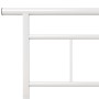 White metal bed frame 100x200 cm by vidaXL, Beds and slatted bases - Ref: Foro24-324824, Price: 65,91 €, Discount: %