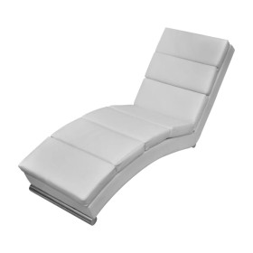 Diván de cuero sintético blanco de vidaXL, Divanes - Ref: Foro24-240712, Precio: 213,99 €, Descuento: %