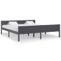 Estructura de cama de madera maciza de pino gris 180x200 cm de vidaXL, Camas y somieres - Ref: Foro24-322129, Precio: 194,07 ...