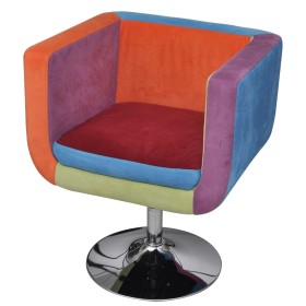 Sillón con diseño de cubo de retales de tejido de vidaXL, Sillones - Ref: Foro24-240813, Precio: 180,99 €, Descuento: %