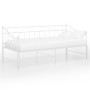 Estructura de sofá cama extraíble de metal blanco 90x200 cm de vidaXL, Camas y somieres - Ref: Foro24-324777, Precio: 192,23 ...