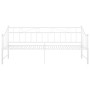 Estructura de sofá cama extraíble de metal blanco 90x200 cm de vidaXL, Camas y somieres - Ref: Foro24-324777, Precio: 192,23 ...