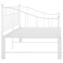 Estructura de sofá cama extraíble de metal blanco 90x200 cm de vidaXL, Camas y somieres - Ref: Foro24-324777, Precio: 192,23 ...