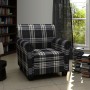 Sillón con cojín de tela negro de vidaXL, Sillones - Ref: Foro24-240977, Precio: 212,95 €, Descuento: %