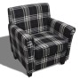 Sillón con cojín de tela negro de vidaXL, Sillones - Ref: Foro24-240977, Precio: 212,95 €, Descuento: %