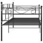 Black metal sofa bed frame 90x200 cm by vidaXL, Beds and slatted bases - Ref: Foro24-324767, Price: 126,12 €, Discount: %