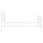 Estructura de cama de metal blanco 100x200 cm de vidaXL, Camas y somieres - Ref: Foro24-324971, Precio: 103,47 €, Descuento: %