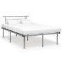 Gray metal bed frame 120x200 cm by vidaXL, Beds and slatted bases - Ref: Foro24-324828, Price: 111,99 €, Discount: %