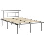 Gray metal bed frame 120x200 cm by vidaXL, Beds and slatted bases - Ref: Foro24-324828, Price: 111,99 €, Discount: %