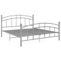 Estructura de cama de metal gris 160x200 cm de vidaXL, Camas y somieres - Ref: Foro24-324981, Precio: 186,99 €, Descuento: %