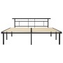 Estructura de cama de metal negro 200x200 cm de vidaXL, Camas y somieres - Ref: Foro24-324838, Precio: 157,99 €, Descuento: %