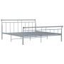 Estructura de cama de metal gris 160x200 cm de vidaXL, Camas y somieres - Ref: Foro24-325044, Precio: 154,99 €, Descuento: %