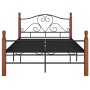 Estructura de cama de metal negro 120x200 cm de vidaXL, Camas y somieres - Ref: Foro24-324934, Precio: 164,22 €, Descuento: %