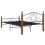 Estructura de cama de metal negro 120x200 cm de vidaXL, Camas y somieres - Ref: Foro24-324934, Precio: 164,22 €, Descuento: %