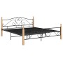 Black metal bed frame 180x200 cm by vidaXL, Beds and slatted bases - Ref: Foro24-324944, Price: 185,87 €, Discount: %