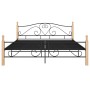 Black metal bed frame 180x200 cm by vidaXL, Beds and slatted bases - Ref: Foro24-324944, Price: 185,87 €, Discount: %