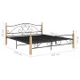 Black metal bed frame 180x200 cm by vidaXL, Beds and slatted bases - Ref: Foro24-324944, Price: 185,87 €, Discount: %