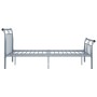 Estructura de cama de metal gris 120x200 cm de vidaXL, Camas y somieres - Ref: Foro24-325038, Precio: 99,64 €, Descuento: %