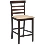 Kitchen bar stools 2 units brown fabric by vidaXL, Kitchen stools - Ref: Foro24-241704, Price: 121,50 €, Discount: %