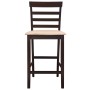 Kitchen bar stools 2 units brown fabric by vidaXL, Kitchen stools - Ref: Foro24-241704, Price: 121,50 €, Discount: %