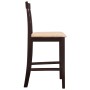 Kitchen bar stools 2 units brown fabric by vidaXL, Kitchen stools - Ref: Foro24-241704, Price: 121,50 €, Discount: %