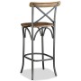 Solid Mango Wood Kitchen Stool by vidaXL, Kitchen stools - Ref: Foro24-244593, Price: 183,99 €, Discount: %