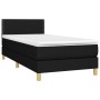 Box spring bed with mattress and LED black fabric 90x190 cm by vidaXL, Beds and slatted bases - Ref: Foro24-3133599, Price: 3...