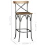 Solid Mango Wood Kitchen Stool by vidaXL, Kitchen stools - Ref: Foro24-244593, Price: 183,99 €, Discount: %