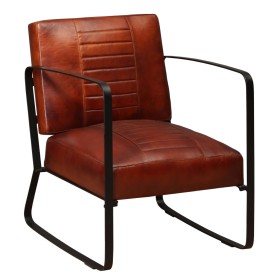 Brown genuine leather armchair by vidaXL, Armchairs - Ref: Foro24-244629, Price: 214,99 €, Discount: %