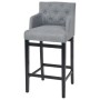 Kitchen stools 2 units light gray fabric by vidaXL, Kitchen stools - Ref: Foro24-244660, Price: 259,87 €, Discount: %